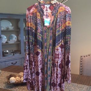 Cute Bohemian dress by umgee size lg